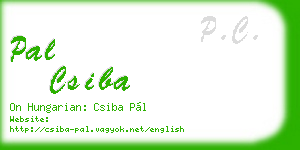 pal csiba business card
